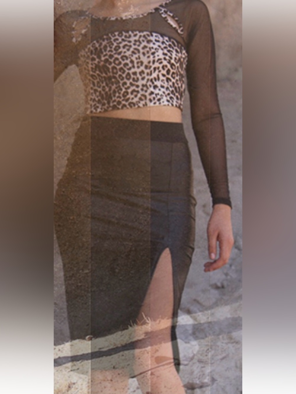 Black High-Slit Pencil Skirt - Women